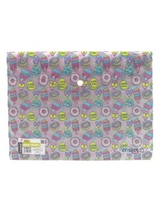 POCHETTE A BOUTON EN PP MOTIF CRISTAL CR-9008 2