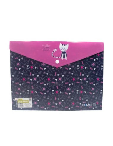 POCHETTE A BOUTON EN PP MOTIF CRISTAL CR-9008