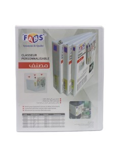 CLASSEUR PERSONNALISABLE 760F-D.100 3" FABS