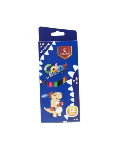CRAYONS COULEUR 12 PCS MAX VERTEX VS-0476