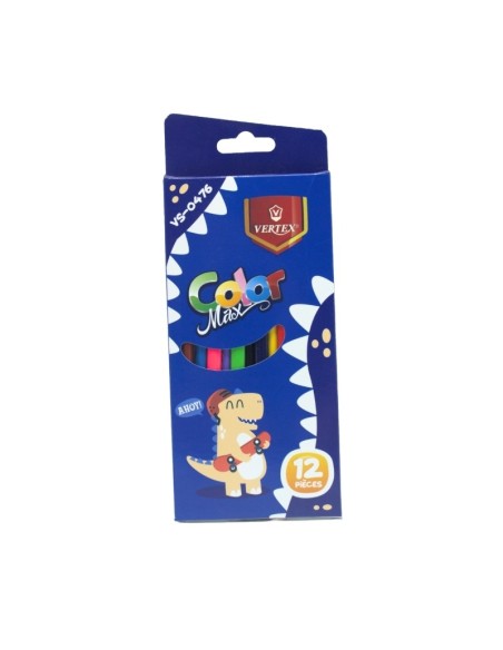 CRAYONS COULEUR 12 PCS MAX VERTEX VS-0476