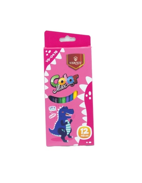CRAYONS COULEUR 12 PCS MAX VERTEX VS-0476