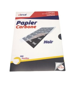 PAPIER CARBONNE NOIR A4 100F VERSAL