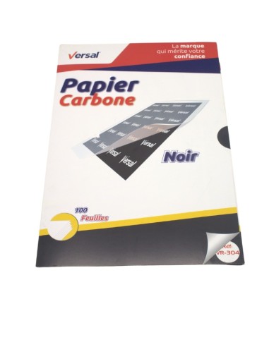 PAPIER CARBONNE NOIR A4 100F VERSAL