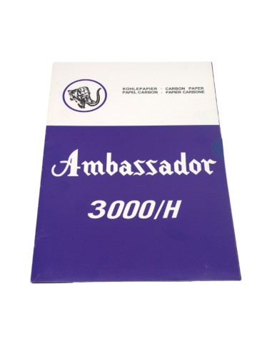 PAPIER CARBONNE BLEU A4 100F AMBASSADOR