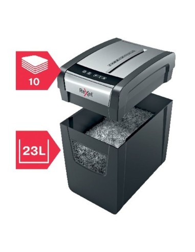 DESTRUCTEUR DE PAPIER REXEL MOMENTUM X410 COUPE CROISEE-10F- CORBEILLE DE 23 LITRES