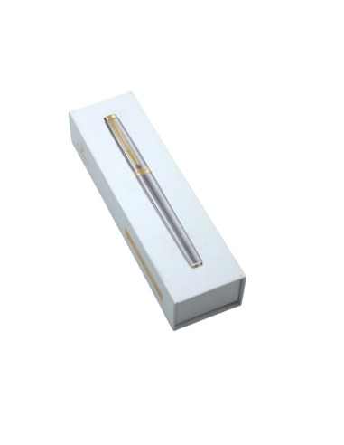 PARURE DE 1 STYLO LUXE ARGENTE DORE VERTEX V-18524