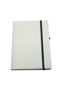 NOTE BOOK A5 ELASTIQUE BLANC HSB