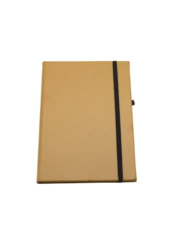 NOTE BOOK A5 ELASTIQUE MARRON HSB