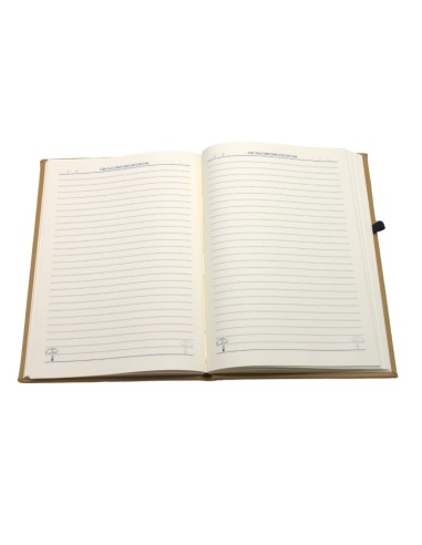 NOTE BOOK A5 ELASTIQUE MARRON HSB