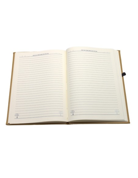 NOTE BOOK A5 ELASTIQUE MARRON HSB