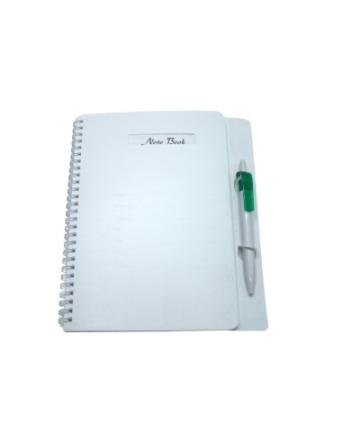 NOTE BOOK A5 GM EN PP SPIRALE AVEC STYLO DIF COULEUR