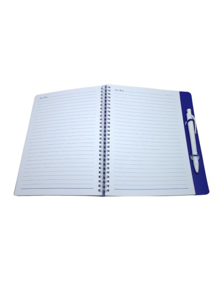 NOTE BOOK A5 GM EN PP SPIRALE AVEC STYLO DIF COULEUR