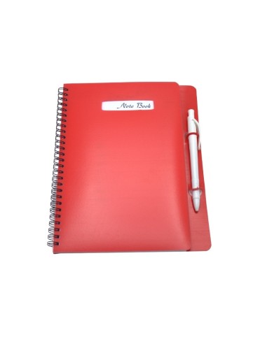 NOTE BOOK A5 GM EN PP SPIRALE AVEC STYLO DIF COULEUR