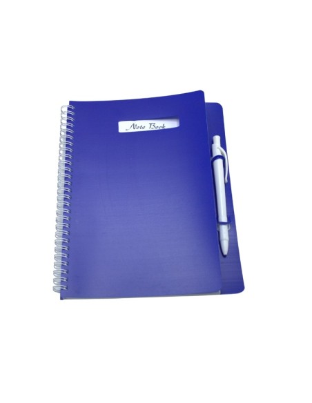 NOTE BOOK A5 GM EN PP SPIRALE AVEC STYLO DIF COULEUR