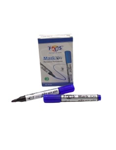 MARQUEUR PERMANENT BLEU FABS 104 TETE COUPEE 81243