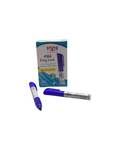 MARQUEUR TABL.BLANC FABS BLEU RECHARGEABLE TETE COUPEE