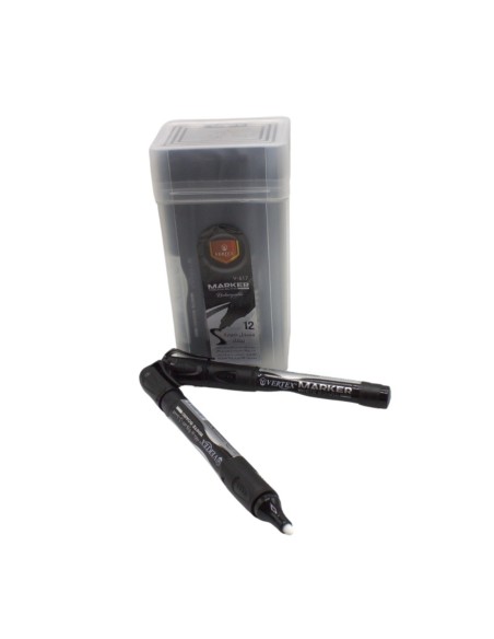 MARQUEUR TABL.BLANC VERTEX NOIR RECHARGEABLE TETE COUPEE