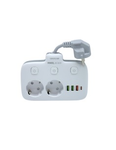 MULTIPRISE 2 SORTIES -2USB 2.4A-1USB 3.0 18W-1TYPE-C 20W SIYOTEAM 2500W SE2435 2