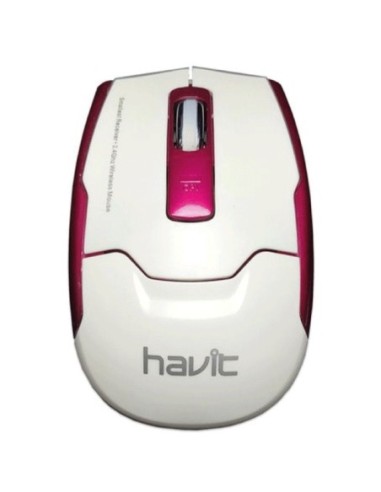 SOURIS OPTIQUE 2 BOUTONS SCROLL USB SANS FIL 2 4GHz ROUGE HAVIT HV MS986GT