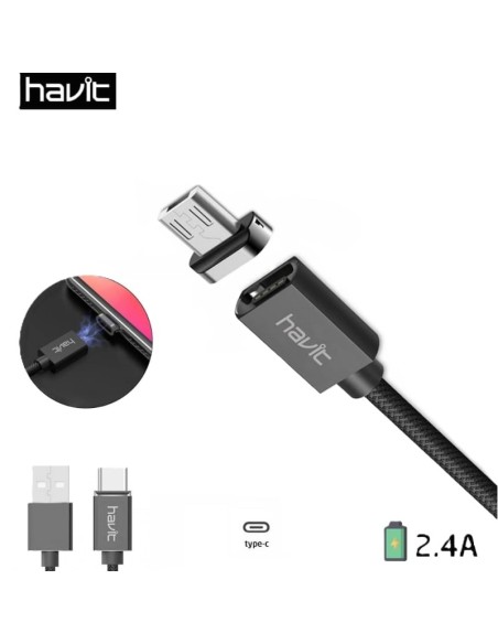 CABLE DATA USB TYPE-C 2.4A 1M HAVIT H637