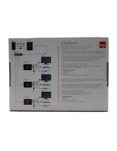 EXTENDER HDMI-1:N-CAT.6- 120M- 3D-FULL HD-KVM ALPHA NET