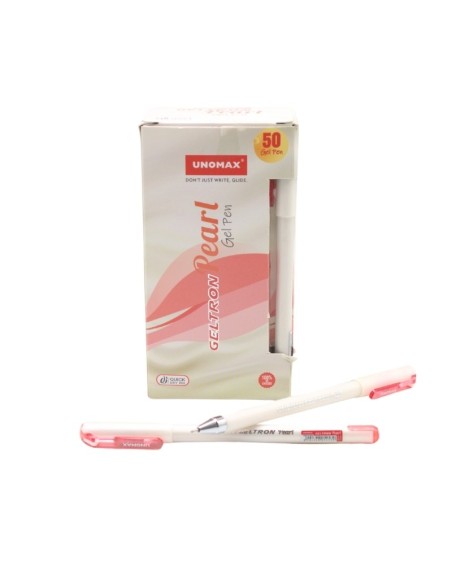 STYLO UNO MAX GELTRON PEARL 0.7 mm ROUGE