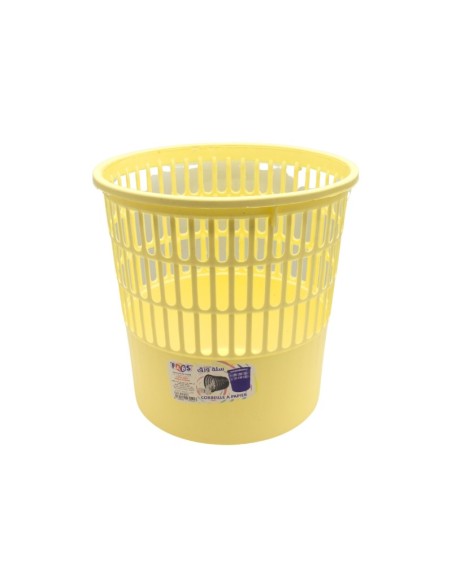 CORBEILLE A PAPIER RONDE EN PP DIF. COULEUR 11 LITRES FABS