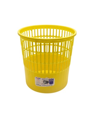 CORBEILLE A PAPIER RONDE EN PP DIF. COULEUR 11 LITRES FABS
