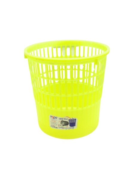 CORBEILLE A PAPIER RONDE EN PP DIF. COULEUR 11 LITRES FABS