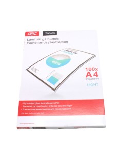 FILME DE PLASTIFICATION A4 75-80 Mic 100 Pcs GBC