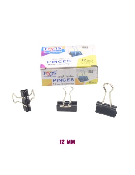 ATTACHE PAPIER 19Mm 12 PCS FABS