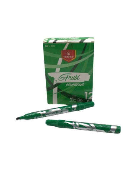 MARQUEUR PERMANENT VERT GT RUBI VERTEX TETE COUPEE V-0530