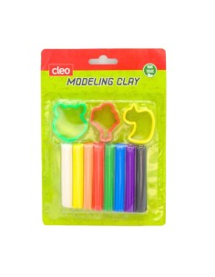 PATE A MODELER 08 COULEURS+3 MOULES CLEO CL31002