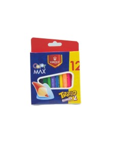 CRAYONS COULEUR 12 PCS MAX MINI VERTEX VS-0402