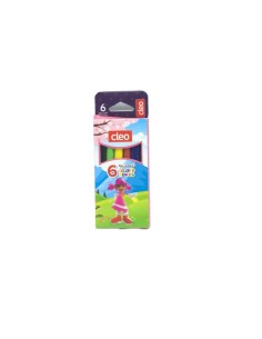 CRAYONS COULEUR 06 PCS MINI CLEO FILLES