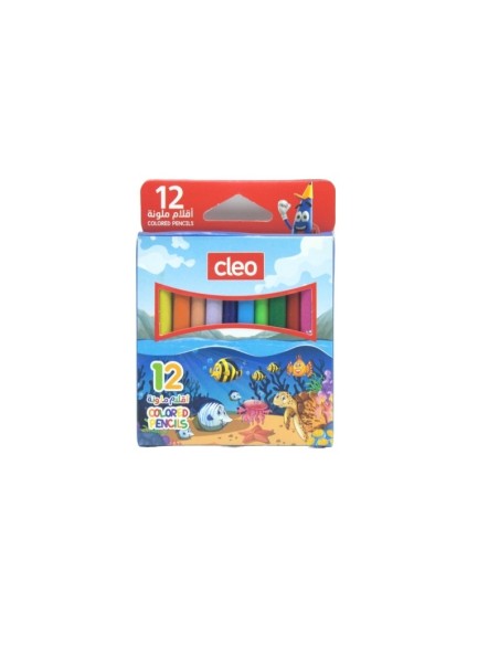 CRAYONS COULEUR 12 PCS MINI CLEO GARÇON
