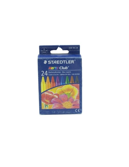 CRAYONS COULEUR CIRE 24 PCS MINI STAEDTLER 220 NC4