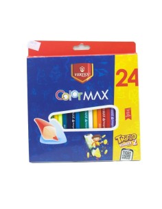 CRAYONS COULEUR 24 PCS MAX VERTEX VS-0412