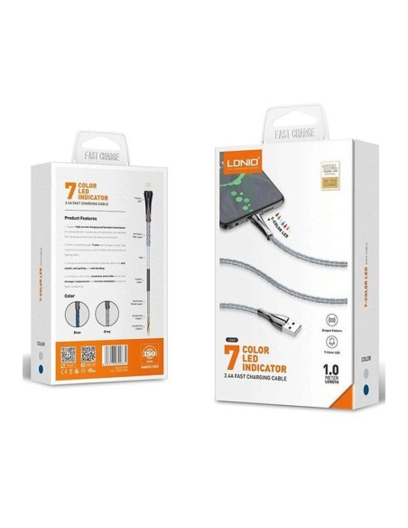 CABLE DATA USB MICRO 2 4A LDNIO LS461