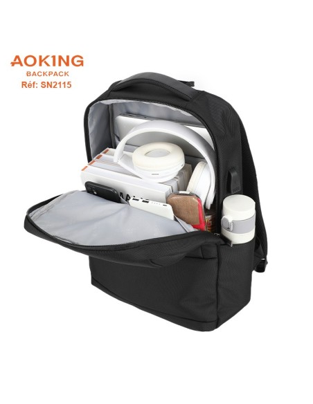 SAC A DOS AOKING SN2115 BLACK