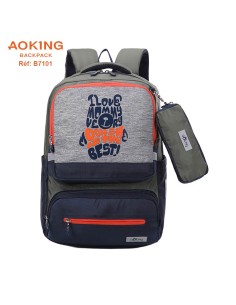SAC A DOS AOKING B7101 DARK GREY