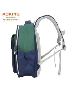 SAC A DOS AOKING SCOLAIRE BN4807-W10 NAVY-GREEN 2