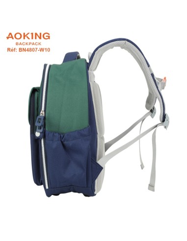 SAC A DOS AOKING SCOLAIRE BN4807-W10 NAVY-GREEN