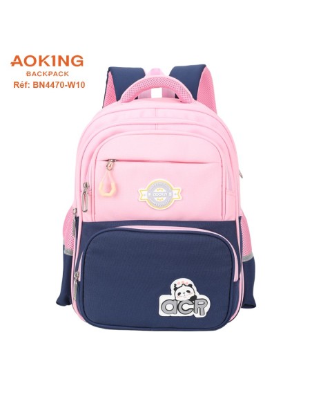 SAC A DOS AOKING SCOLAIRE BN4470-W10 PINK-NAVY
