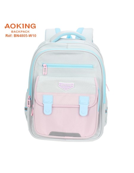 SAC A DOS AOKING SCOLAIRE BN4805-W10 BLUE-PINK