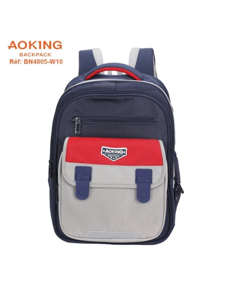 SAC A DOS AOKING SCOLAIRE BN4805-W10 NAVY-RED