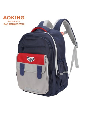 SAC A DOS AOKING SCOLAIRE BN4805-W10 NAVY-RED