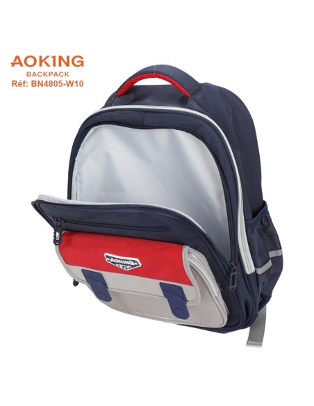 SAC A DOS AOKING SCOLAIRE BN4805-W10 NAVY-RED