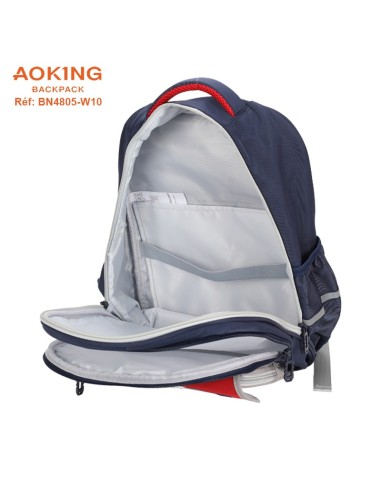 SAC A DOS AOKING SCOLAIRE BN4805-W10 NAVY-RED